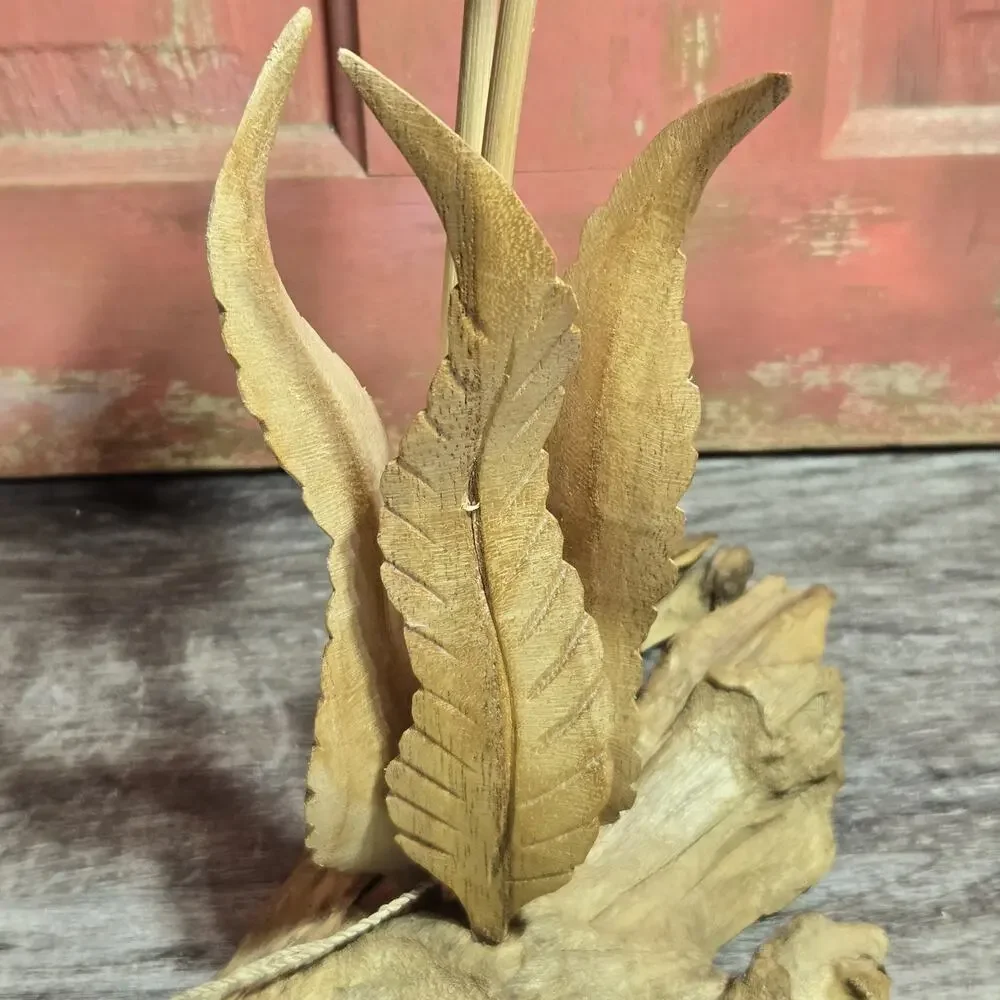 Wood Floral‎ Sculpture Hand Crafted Java Island Habini